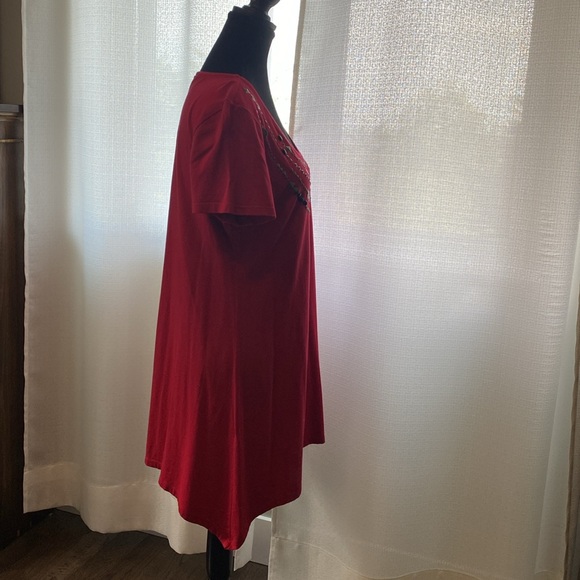 Black & gold toned beaded Tshirt dress /tunic. - Picture 3 of 7